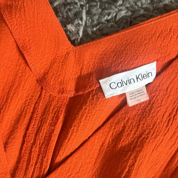 Burnt Orange Calvin Klein Dress - Picture 3 of 7